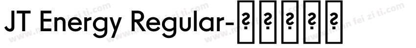 JT Energy Regular字体转换